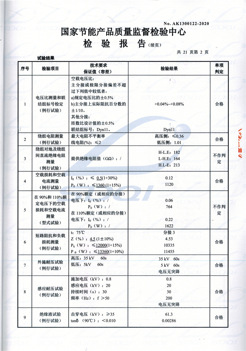 高低压试验报告-S11-1250镇巴镇巴镇巴油浸式变压器-2.jpg